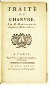 MARCANDIER, [-]. Traité du Chanvre. 1758